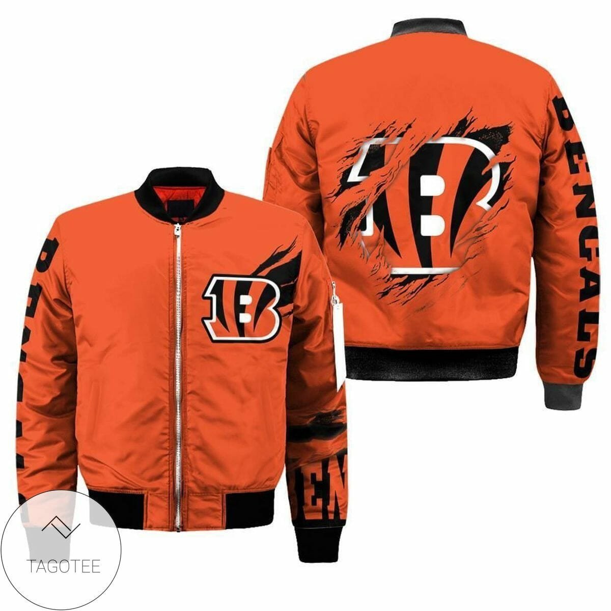 Cincinnati Bengals Orange Bomber Jacket