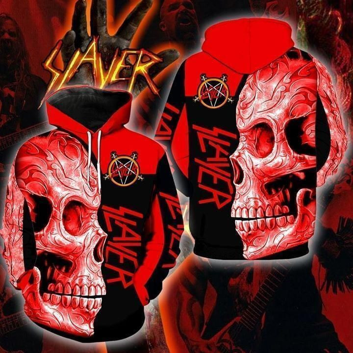 Slayer Rock Band Music X Skull Ii 3d Hoodie Zip Hoodie