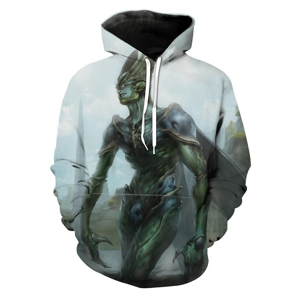 Dragon Ball Z Cell Cell Realistic Style 3D All Over Print Hoodie & Zip Hoodie