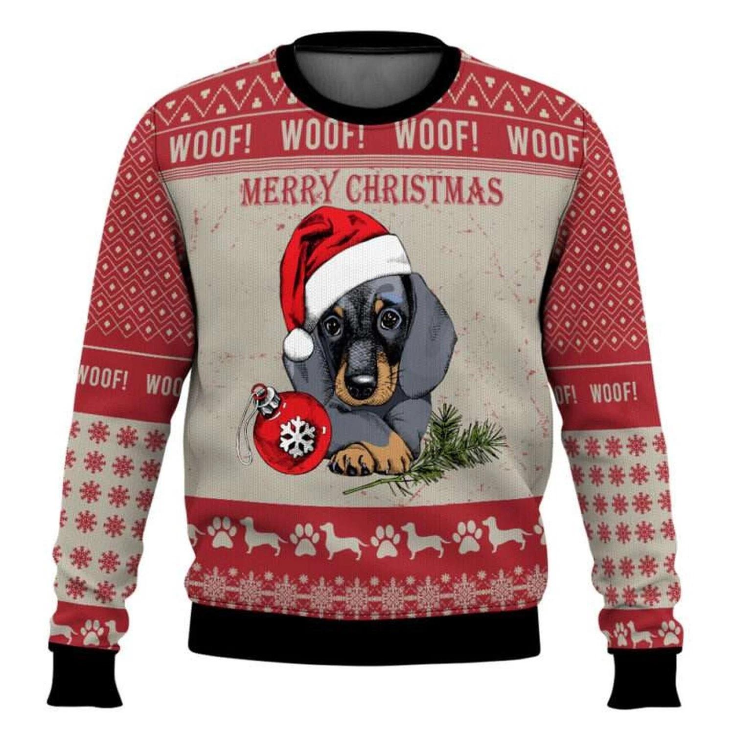 Christmas Dachshund Dog Ugly Christmas Sweater