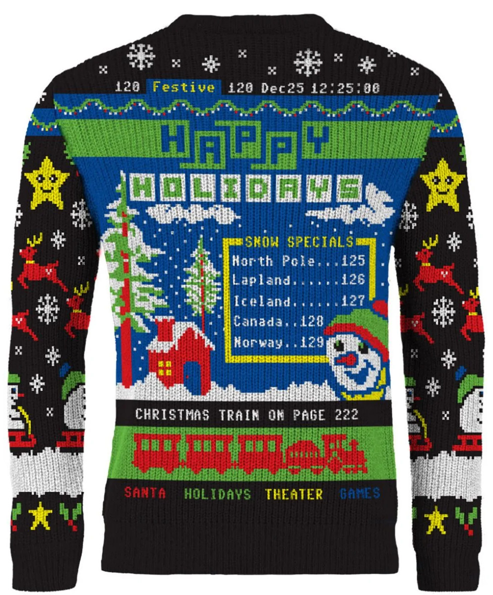 Santa's Schedule Ugly Christmas Sweater