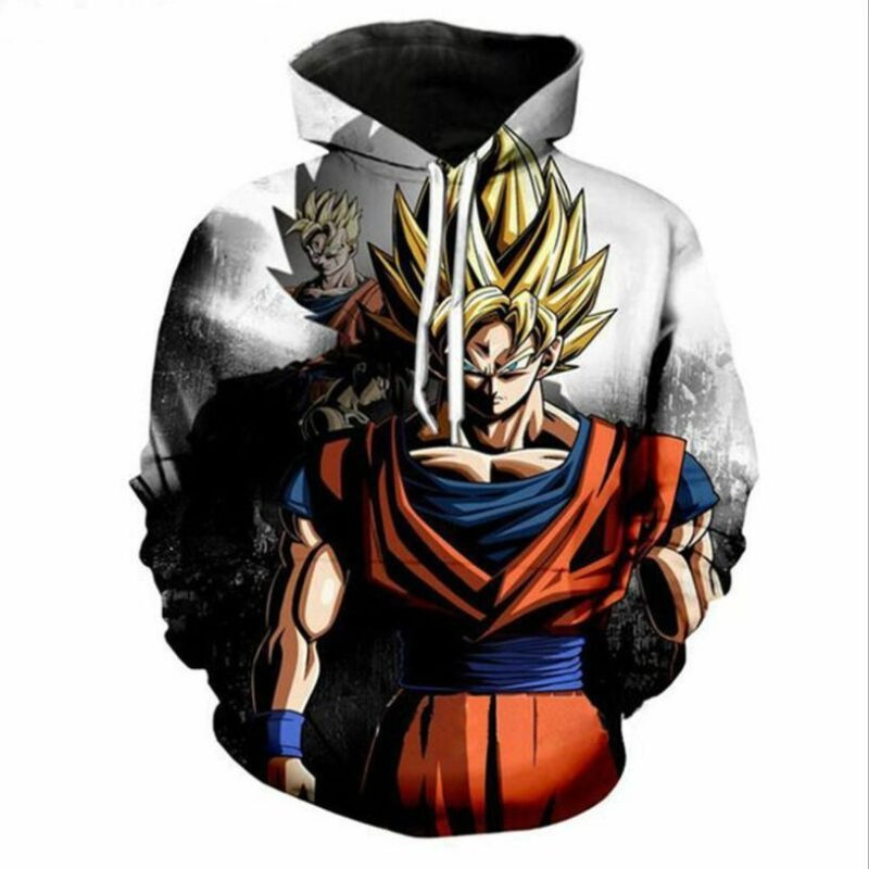 Goku Cartoon Dragon Ball 20 Over Print 3d Hoodie Zip Hoodie