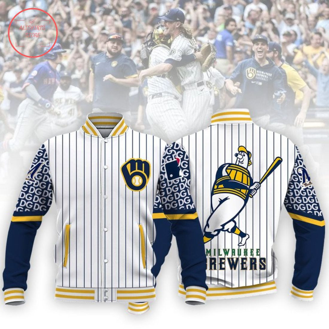 Milwaukee Brewers Baseball Jacket V1