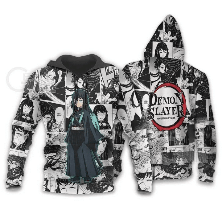 Muichiro Tokito Demon Slayer 3d Hoodie Zip Hoodie