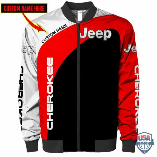 Jeep Cherokee Custom Name Bomber Jacket 275