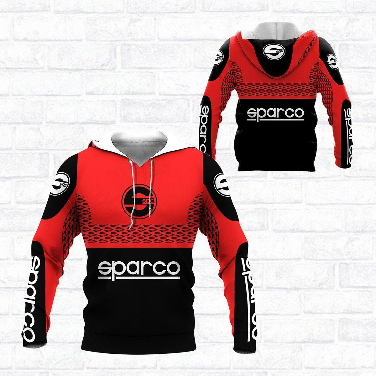 Sparco Shirt 370, 3d Hoodie Zip Hoodie