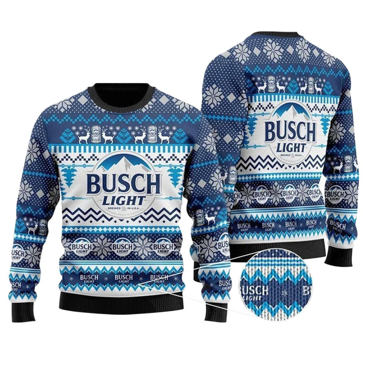 Busch Light Basic Ugly Christmas Sweater