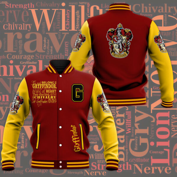 Harry Potter House Gryffindor Baseball Jacket 220