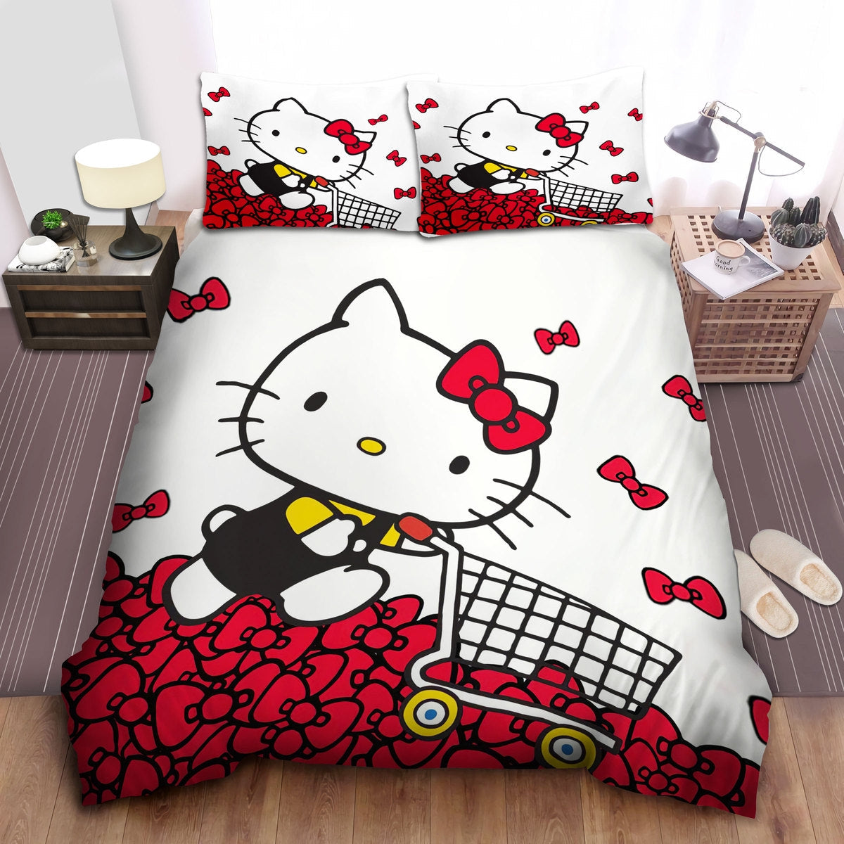 Hello Kitty Bedding Set Hello Kitty Shopping For Red Bow Duvet Covers White