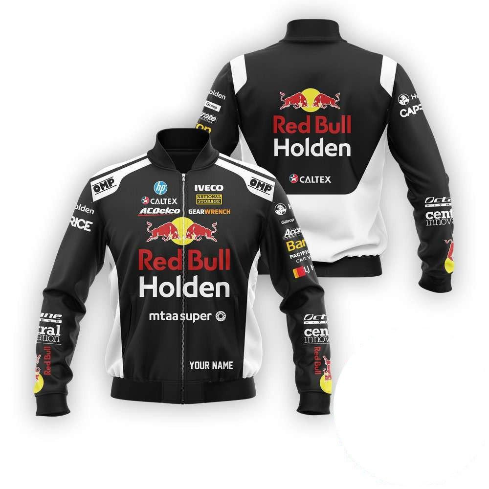 Personalized Red Bull Holden Racing Bomber Jacket 877