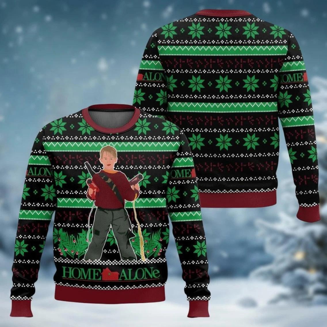 Home Alone Christmas Sweater Ya Filthy Animal Ugly Christmas Sweater
