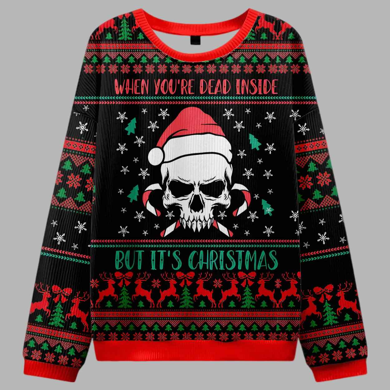 When You’re Dead Inside But It’s Christmas Ugly Christmas Sweater