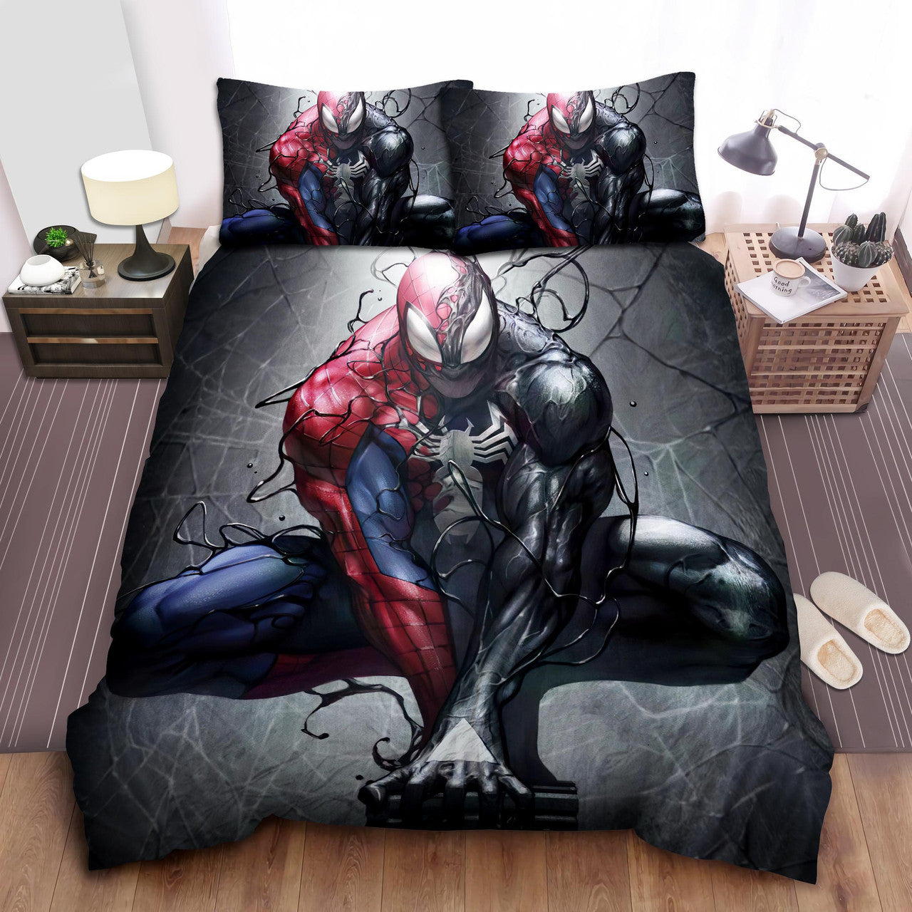 Spiderman Bedding Set MV Symbiote Venom Spiderman Duvet Covers