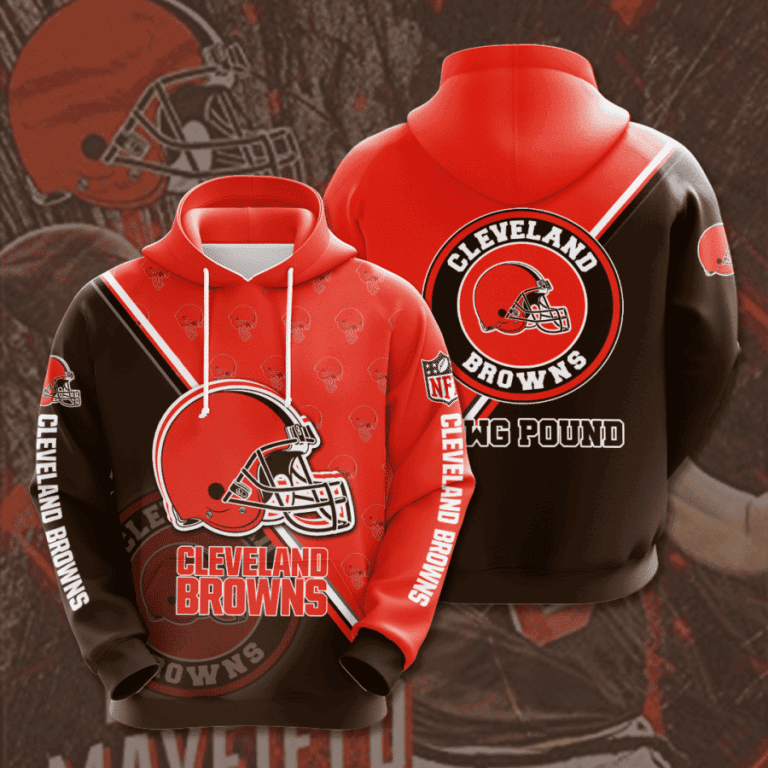 Cleveland Browns 3D All Over Print Hoodie & Zip Hoodie