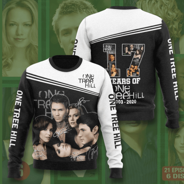 One Tree Hill 17 Years One Tree Hill Anniversary 2001 2021 Signature 3d Hoodie All Over Printed Hoodie