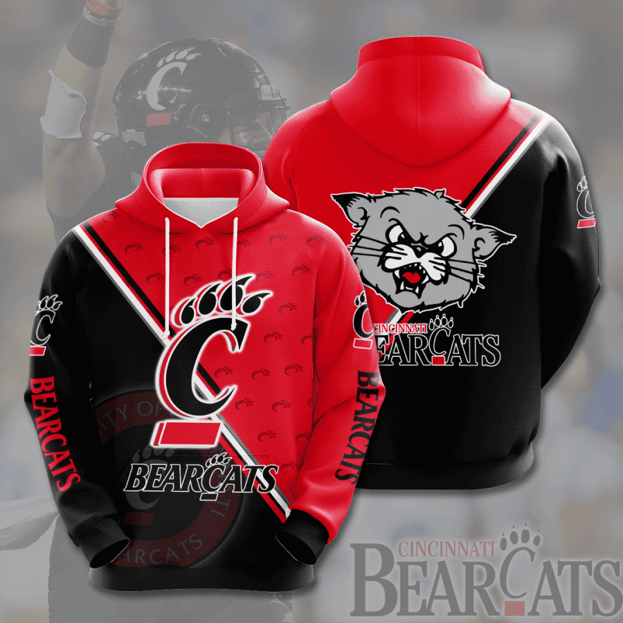 Cincinnati Bearcats Team 3D All Over Print Hoodie & Zip Hoodie