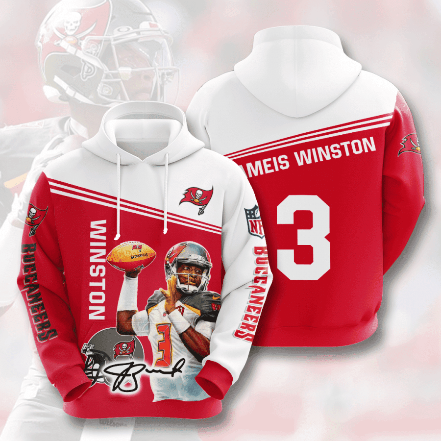 Jameis Winston 3 Tampa Bay Buccaneers 3D All Over Print Hoodie & Zip Hoodie