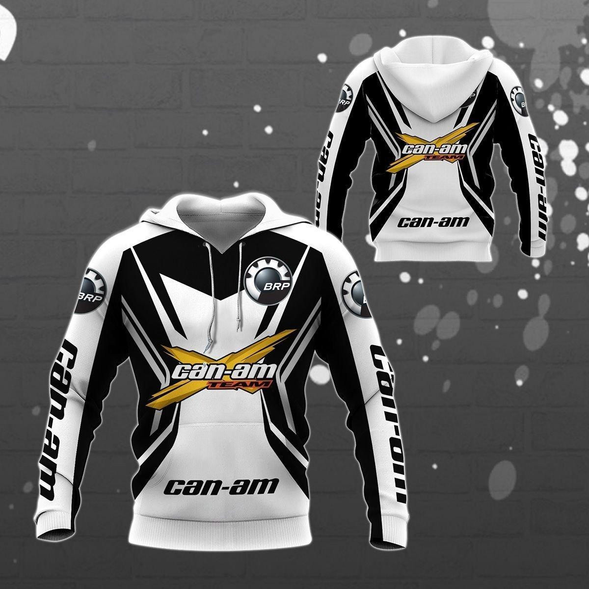 Can-am Brp Shirt 42, 3d Hoodie Zip Hoodie