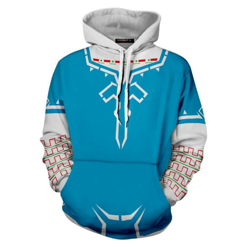 The Legend Of Zelda Breath Of The Wild Pullover 3d Hoodie Zipper Hoodie