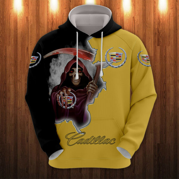 Death Cadillac Luxury Car 7k407   Cartoon 3d Hoodie Zip Hoodie 860