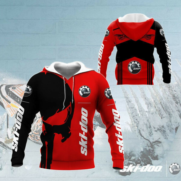 Skull Ski-doo Racing Team 7k752 Zip Hoodie Hoodie Ii0 2844