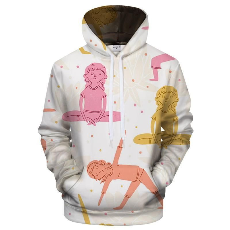Yoga Fun 3D All Over Print Hoodie & Zip Hoodie