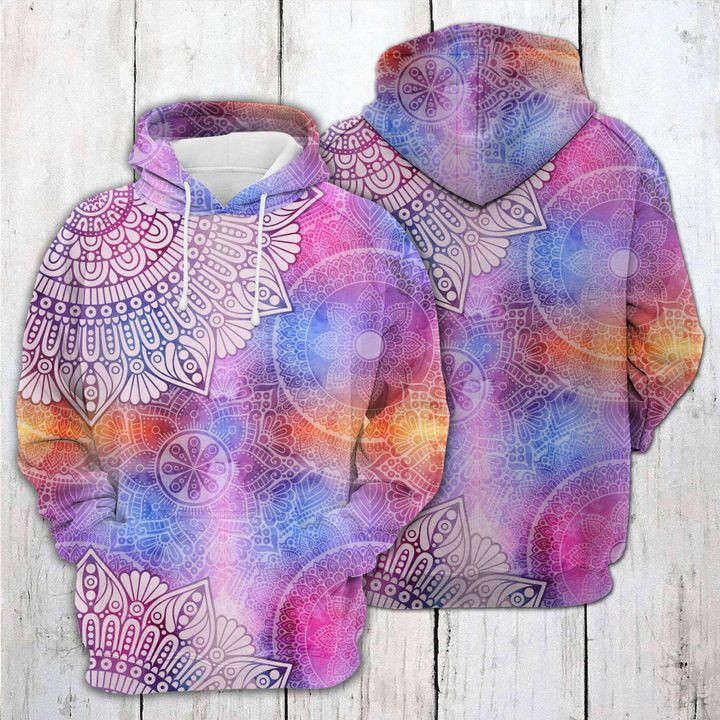 Vintage Mandal 3D All Over Print Hoodie & Zip Hoodie