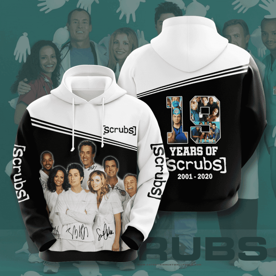 Scrubs Movie Character Anniversary 19 Years 3D All Over Print Hoodie & Zip Hoodie