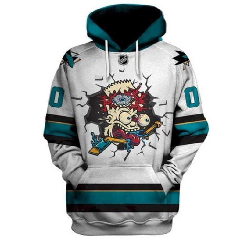 The Simpsons Lovers Creepy Bart Simpson 3d Hoodie