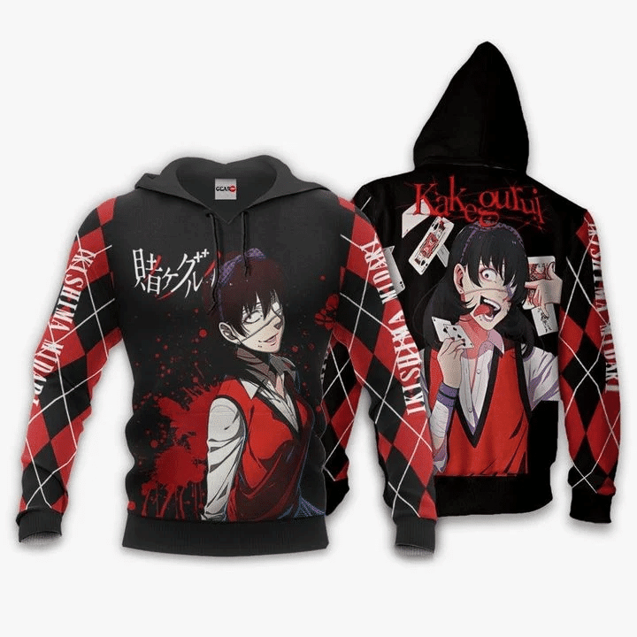 Midari Ikishima Kakegurui 3d Hoodie Zip Hoodie