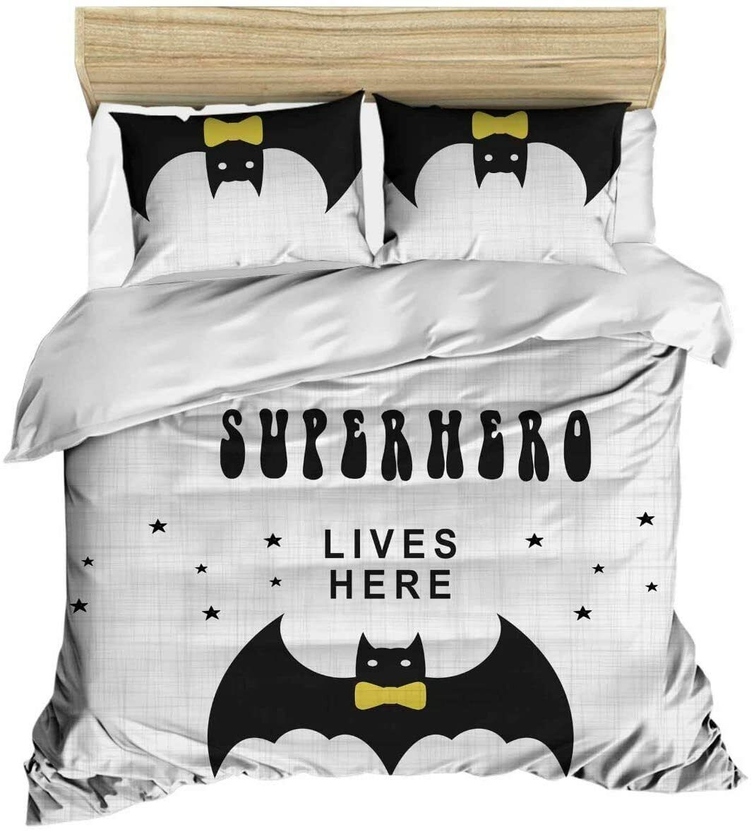 Batman Bedding Set DC Superhero Lives Here Duvet Covers