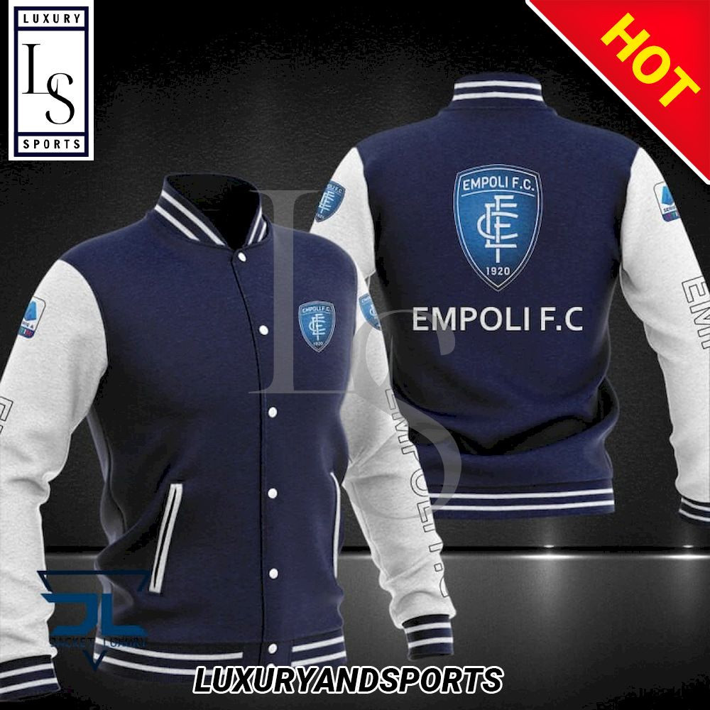 Empoli FC Dark Blue White Baseball Jacket