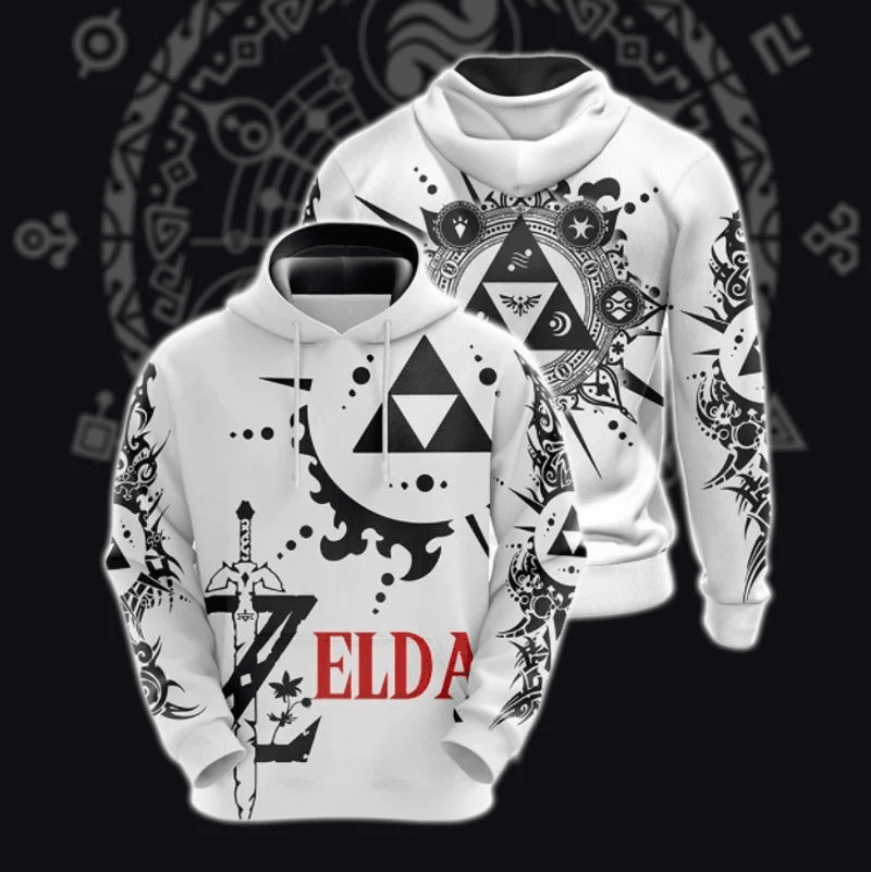 The Legend Of Zelda Over Print 3d Hoodie Zip Hoodie