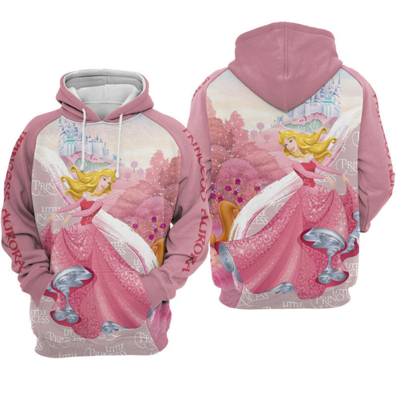 Aurora Princess Castle Sleeping Beauty Hoodie Zip Hoodie