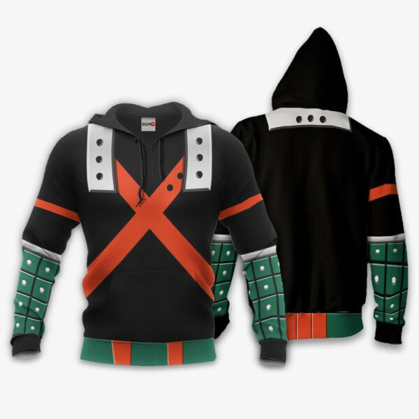 Katsuki Bakugo Uniform My Hero Academia Anime 3k3 Cartoon 3d Hoodie Zip Hoodie 464