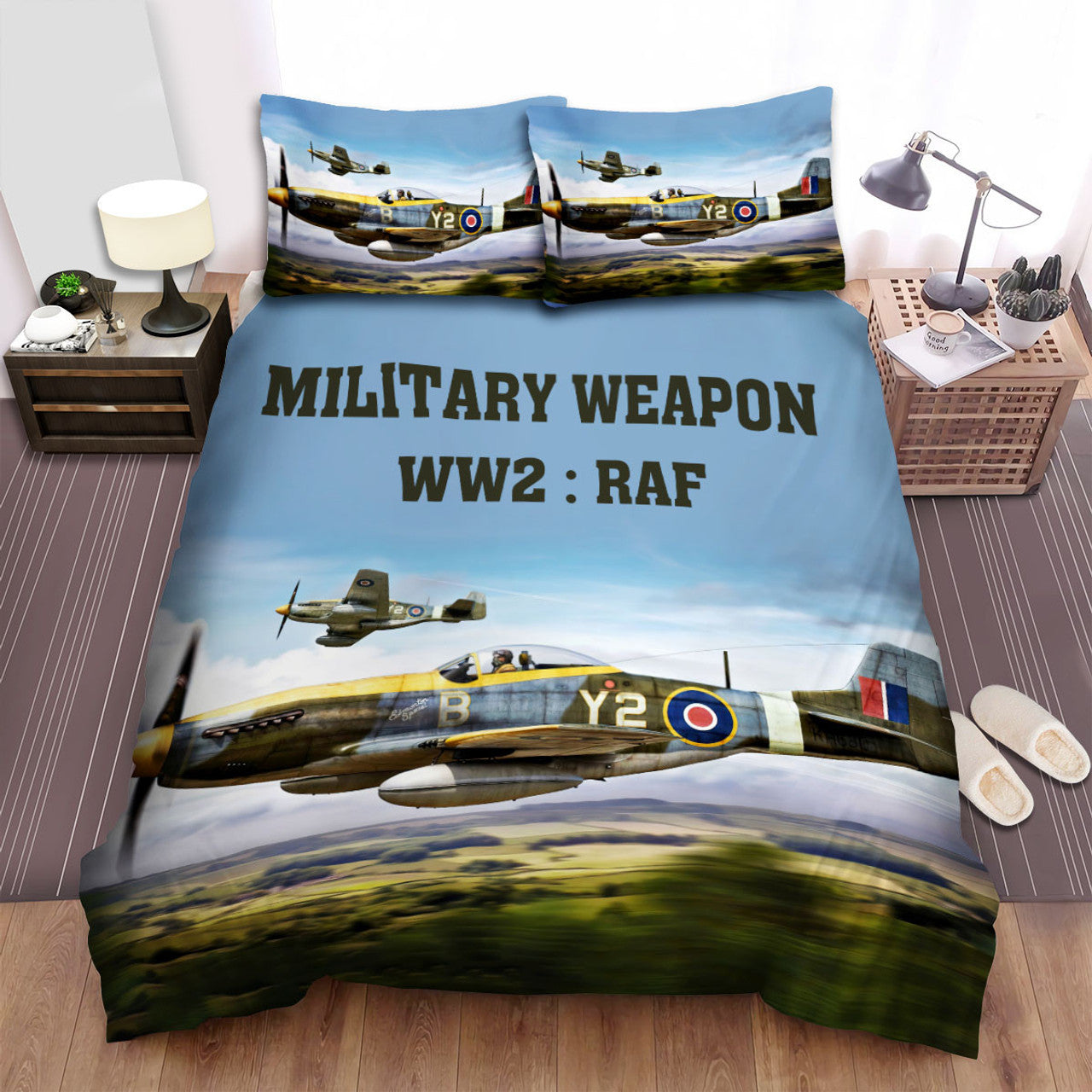 Veteran Bedding Set The Military Weapon WW2 RAF Duvet Covers