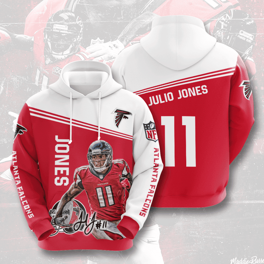 Atlanta Falcons Julio Jones 11 3D All Over Print Hoodie & Zip Hoodie