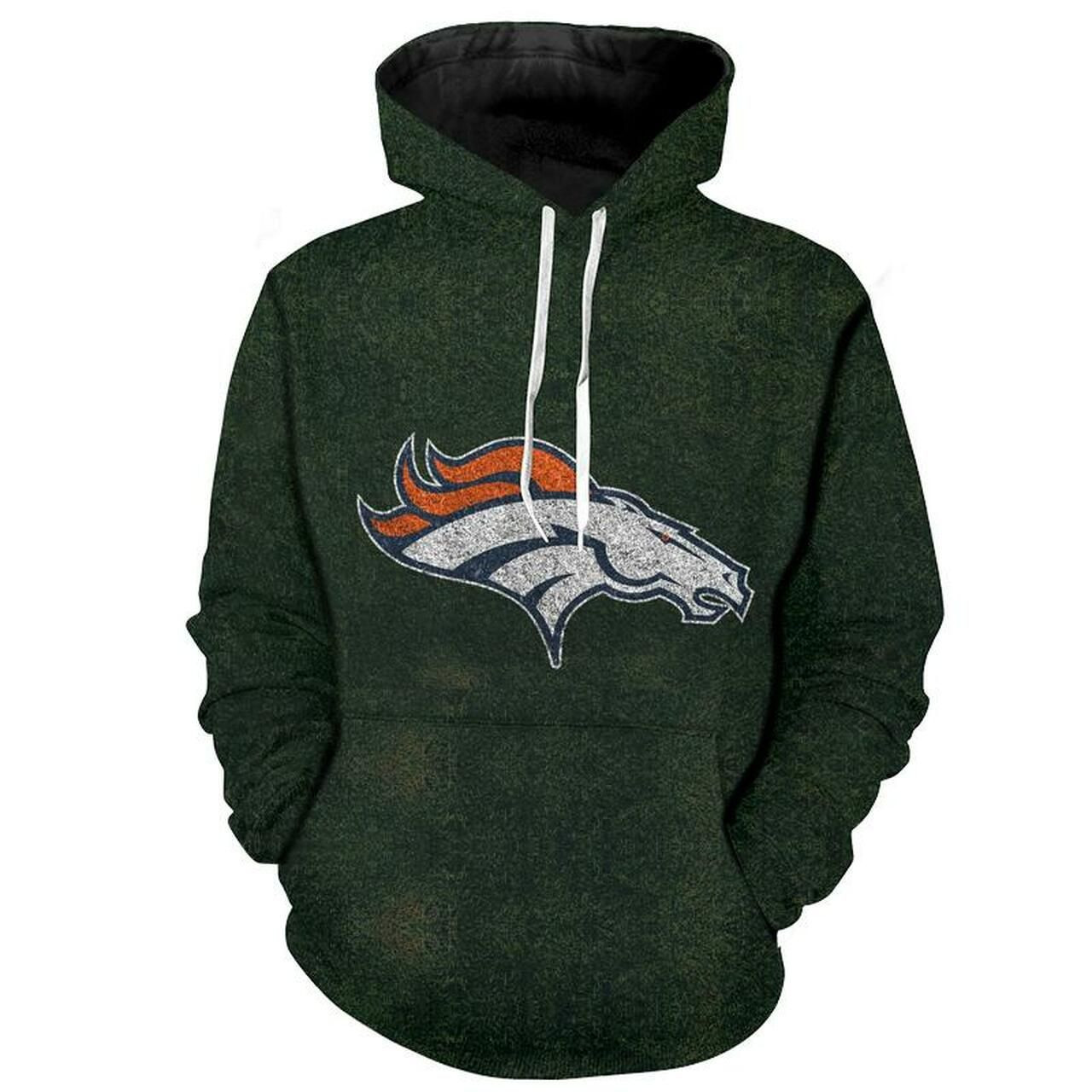 Denver Broncos 3D All Over Print Hoodie & Zip Hoodie