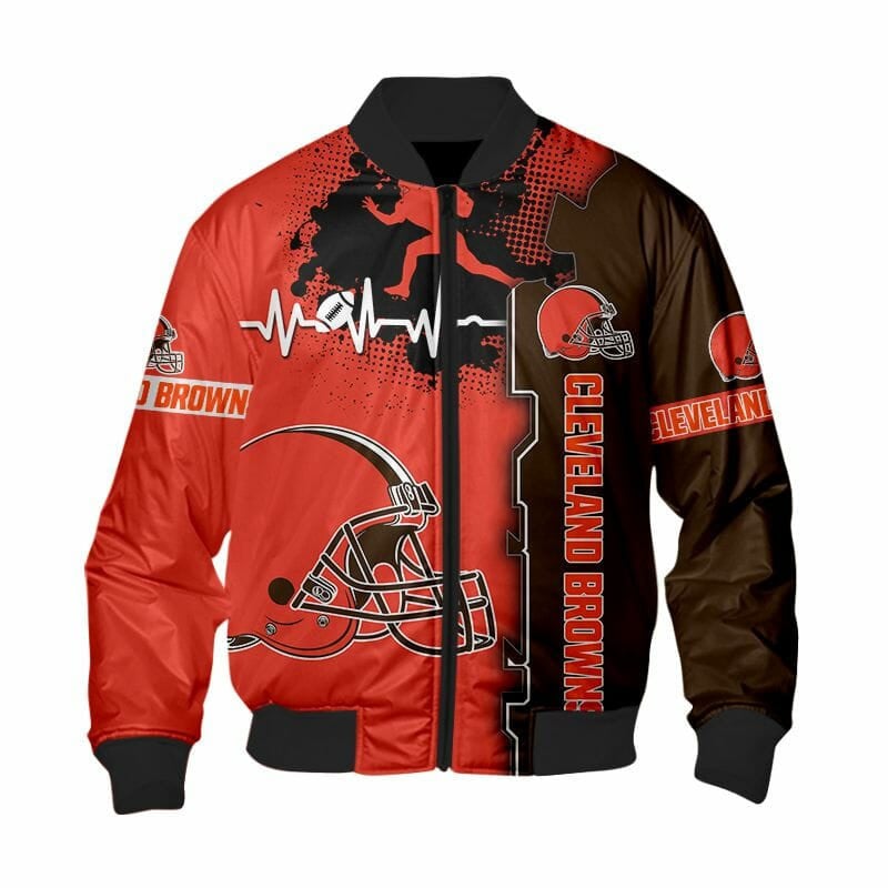 Cleveland Browns Orange Bomber Jacket