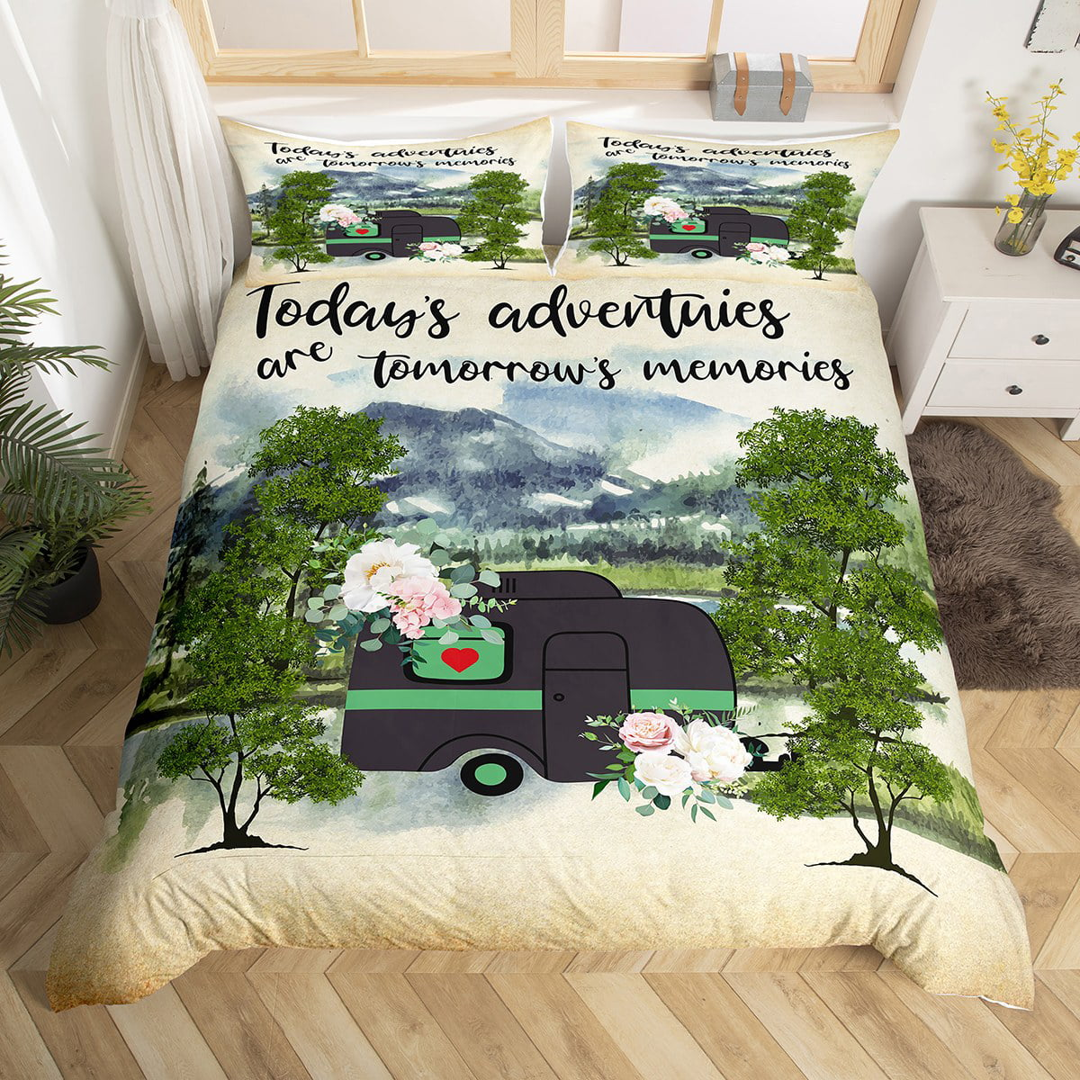 Camping Bedding Set Today’s Adventures And Tomorrow’s Memories Duvet Covers