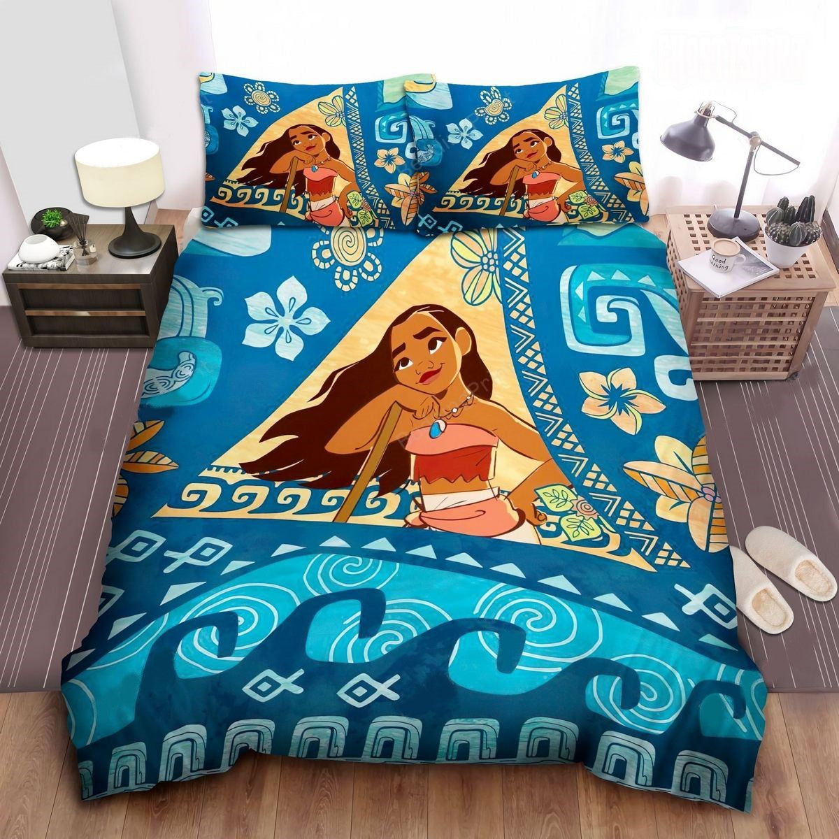 Moana Bedding Set DN Princess Moana Among Waves Duvet Covers