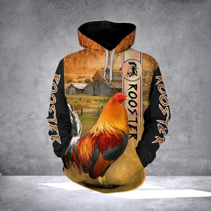 Rooster Farm 3d Hoodie