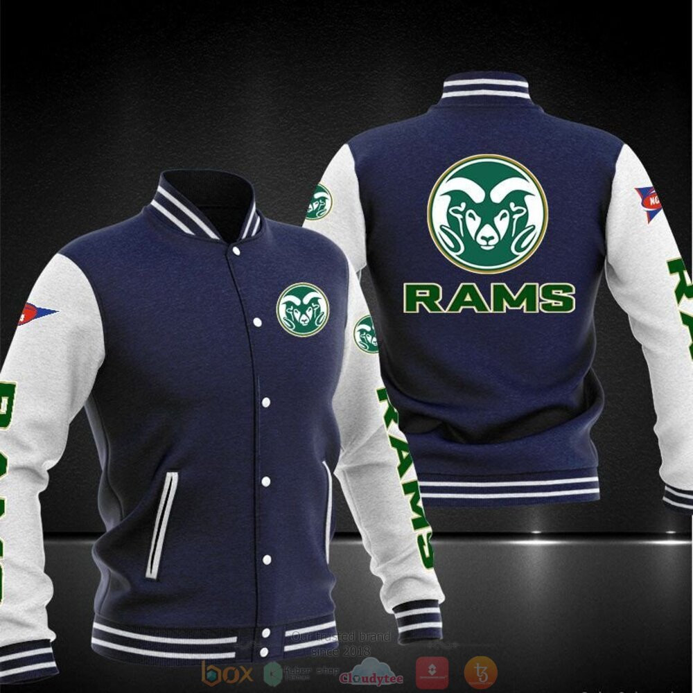 Colorado State Rams Navy Blue Baseball Jacket