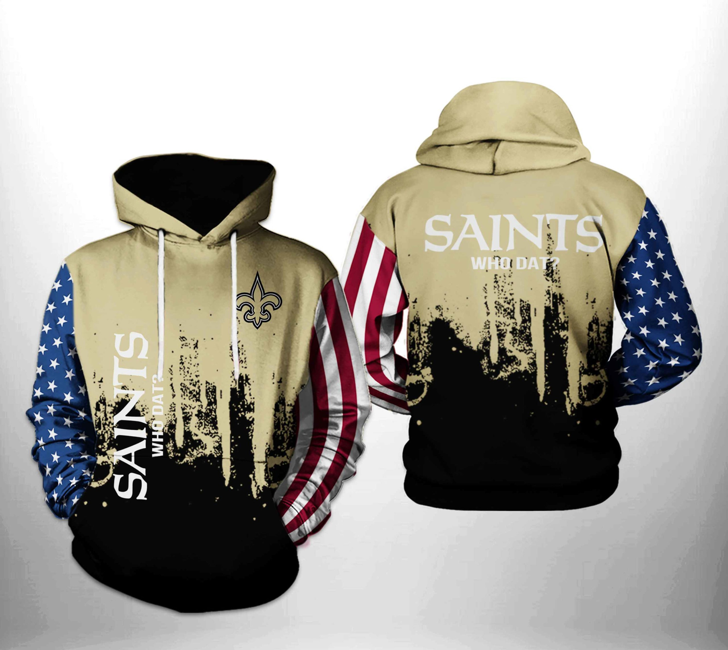 New Orleans Saints Team US 3D All Over Print Hoodie & Zip Hoodie