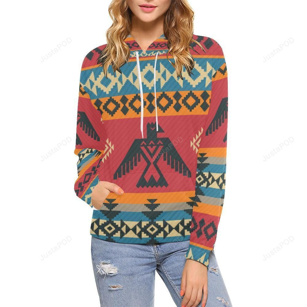 Tribal Navajo Native Indians American Aztec Print 3D All Over Print Hoodie & Zip Hoodie