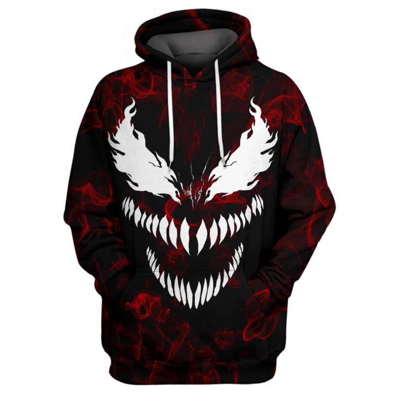 The Red Venom 3d Hoodie Zip Hoodie