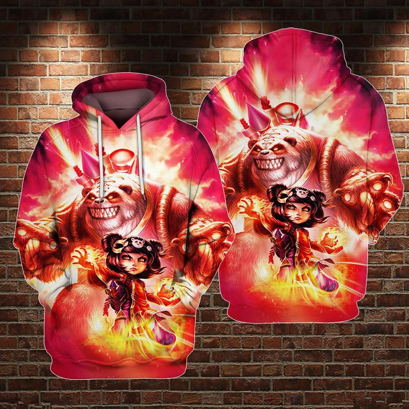 Annie League Of Legends Over Print 3d Hoodie Zip Hoodie