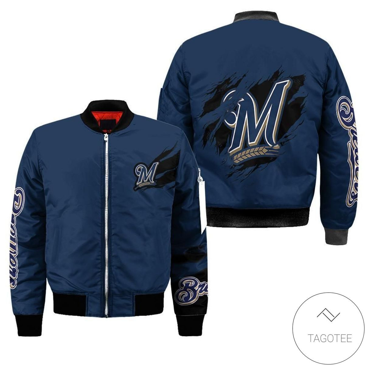 Milwaukee Brewers Bomber Jacket V6