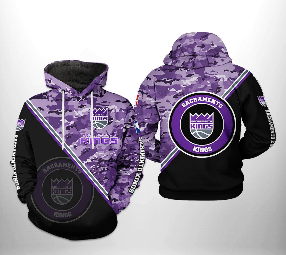 Sacramento Kings US Camo Team 3D All Over Print Hoodie & Zip Hoodie
