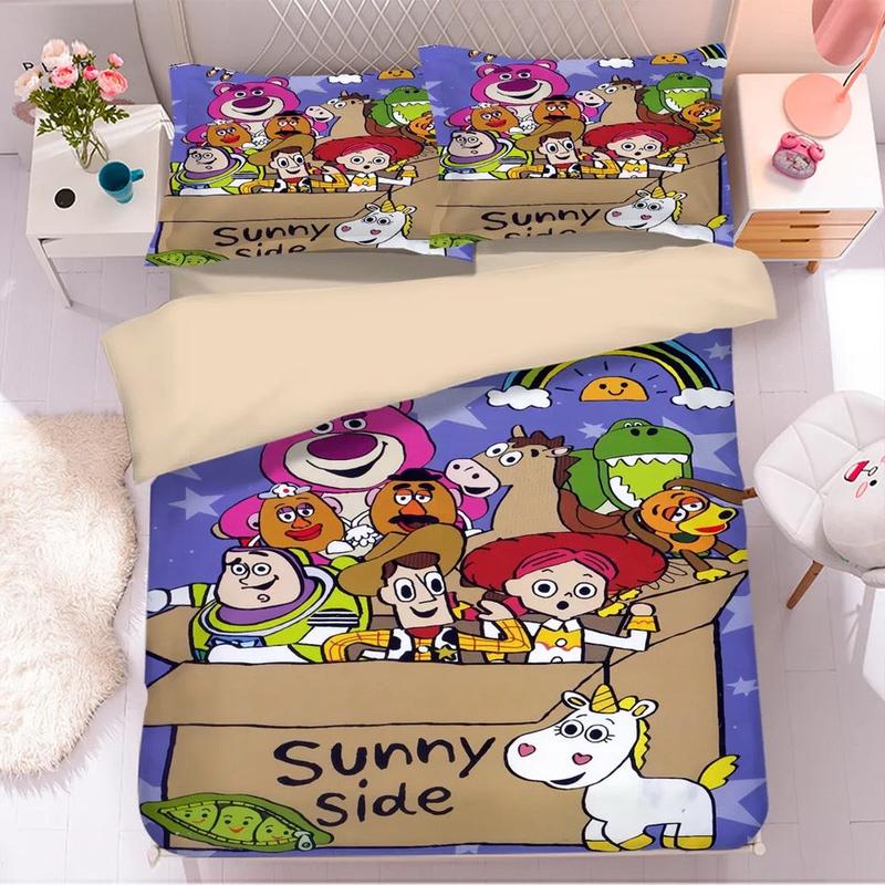 Toy Story Bedding Set DN All Toys Sunny Side Drawing Art Duvet Covers